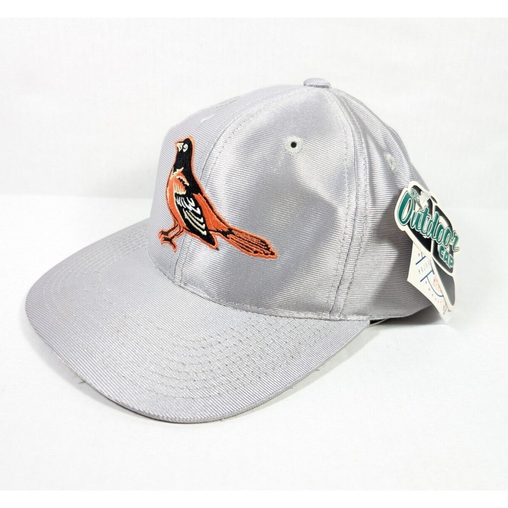 Vintage Baltimore Orioles Silver Hat NWT 90s MLB Outdoor Cap Baseball‎ Snapback
